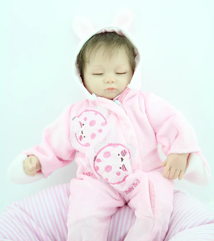 Новая мода 45 см ребенка Reborn Baby Dolls LifeLike Doll Reborn младенцы игрушки мягкие силиконовые детские игрушки Real Touch Прекрасный новорожденный