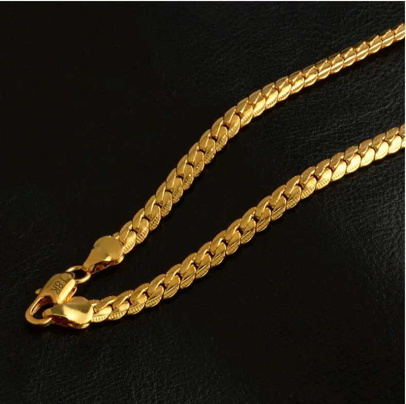 South Indian Traditional 18K Gold Plated Necklace 20 Long Chain Unisex  Jewelry
