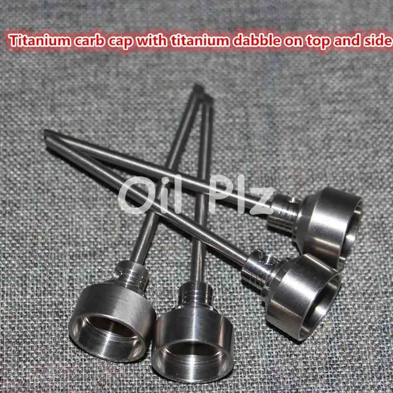 أدوات يدوية يدوية التيتانيوم Ti Nail 14mm 18mm ذكر إناث كارب Cap dabber الصف 2 مقابل الأظافر السيرامي