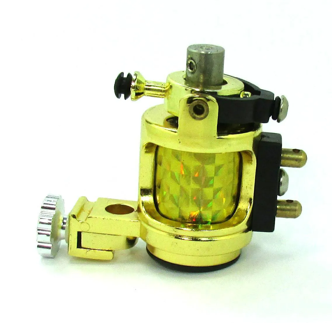 Novo design luz silenciosa motor dourado máquina de tatuagem rotativa swashdrive artesanal suave 8768609