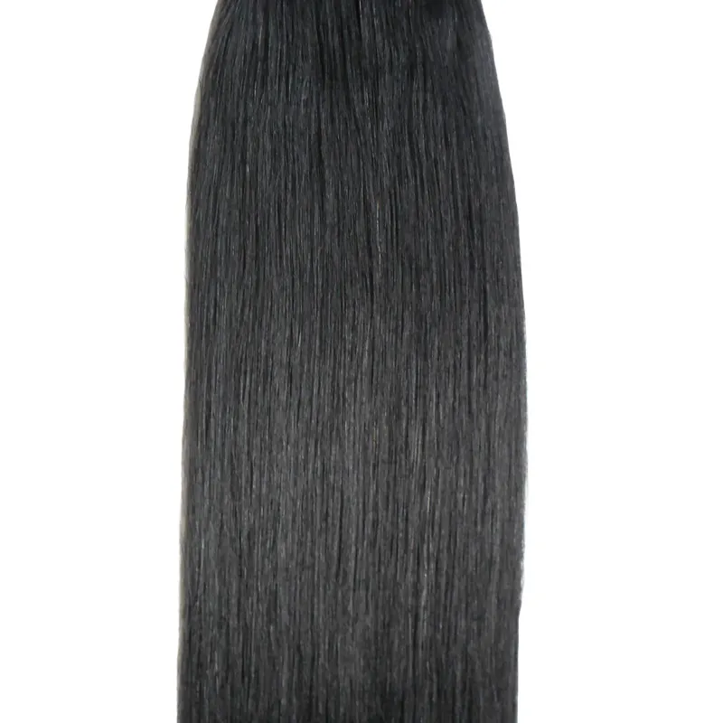 Extensiones de cabello humano con cinta adhesiva #1, extensiones de cinta brasileñas virgen recta de color negro azabache, 40 Uds., extensiones de cabello adhesivas con trama de piel