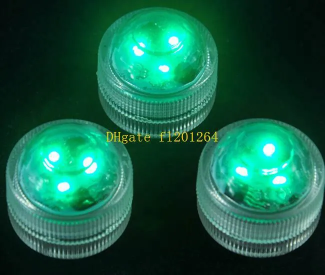 10 takım / grup 100 adet led Çay ışık uzaktan kumandalı Floralyte dalgıç Vazo tealight Mum lamba 3led Düğün dekor renkli