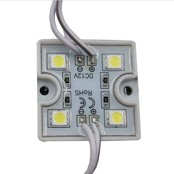 LED 5050 4 LED -Modul warmes weißes weißes weißes weißes rg b 12V wasserdichte super heller quadratische LED -Module Beleuchtung