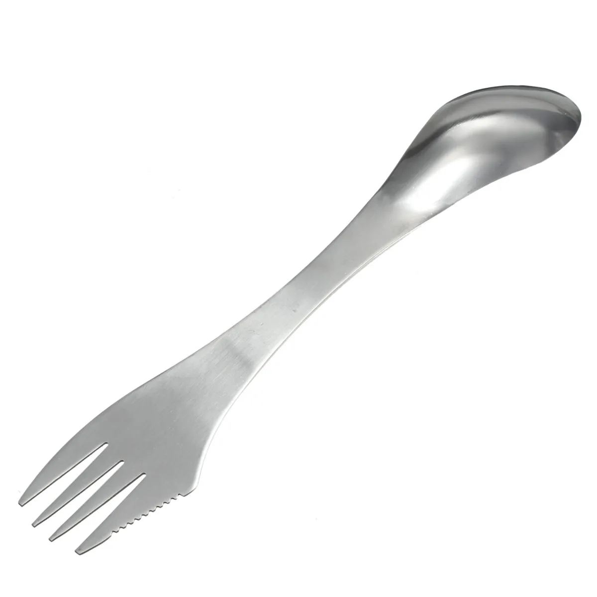 Оптово-портативный 3in1 из нержавеющей стали Spork Ложка Нож Вилка Столовые приборы Посуда Посуда Открытый кемпинг Пикник Гаджет