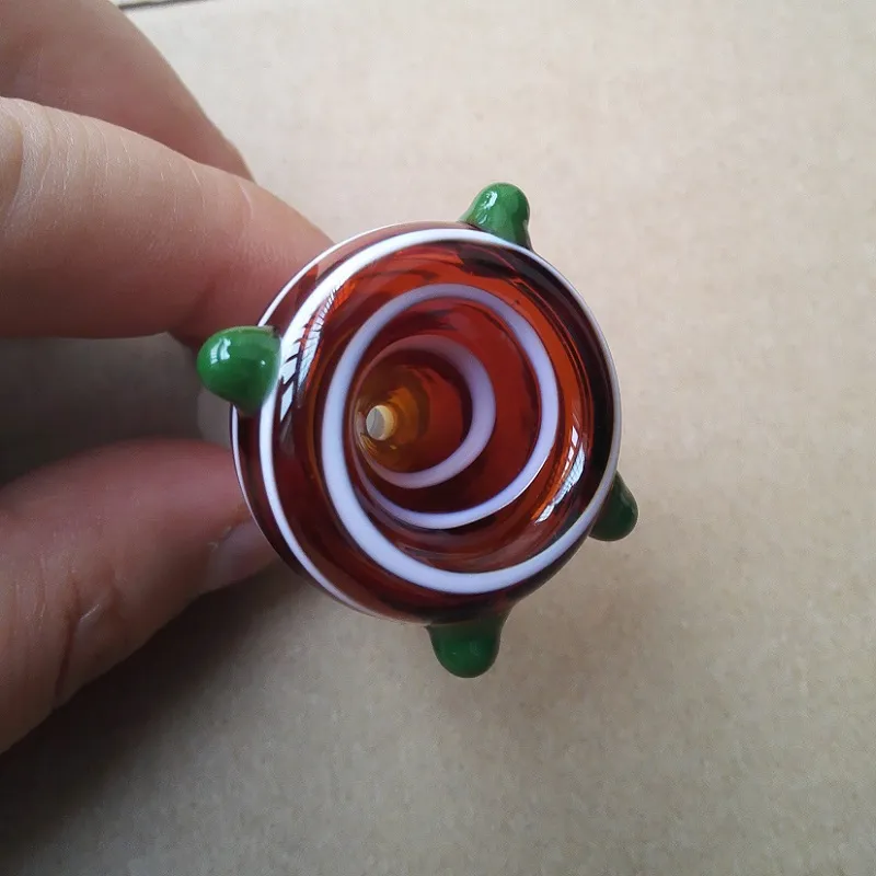 Heady Glass Bowl 14mm 18mm Mâle Joint Perruque Wag Couleur Coloré Pour Bongs Fumer Pipe Herb Bowl