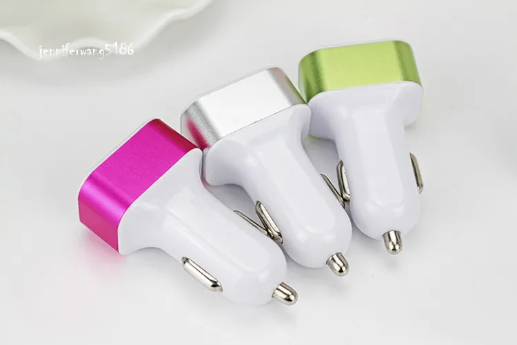 Ship in One Day ! Hot Sale New 3 Port Car Charger USB Universal for Mobile Phone with DHL 