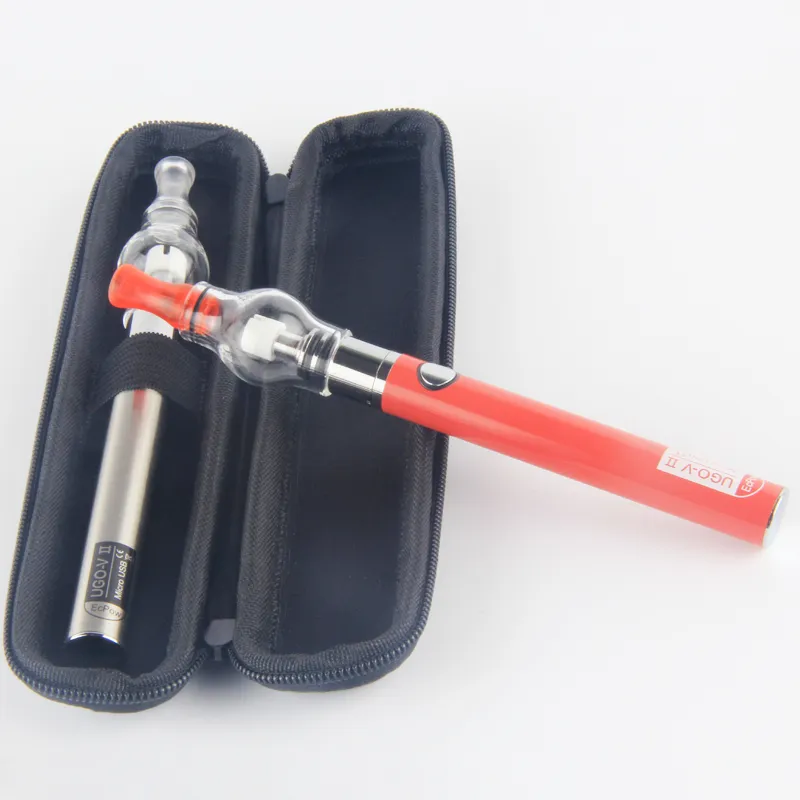 510 DAB Вложение Стекло Globe Wax Atomizer Vape Pens STARTER KITS UGO V II EGO Micro USB Pass через Vaporizer E CIGS