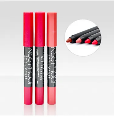 2016 Nieuwe Make M.n NonStick Cup Not Fade Crayon-Style Lip Pen KISSPOSTEN BATOM ZACHTE LIPERSTIP Duurzaam Kiss Proof Waterdicht