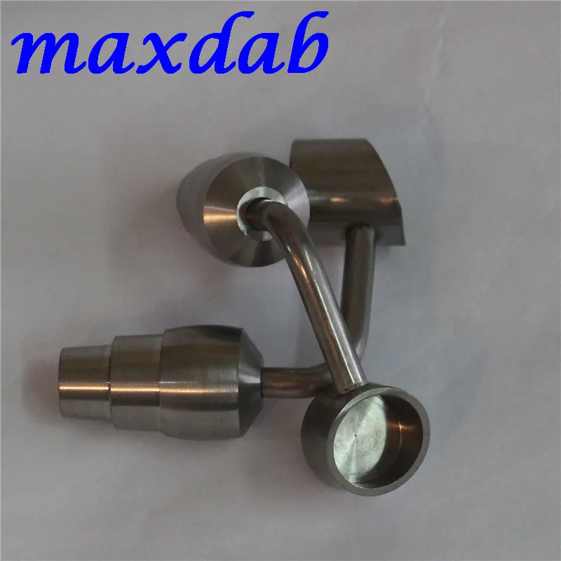 Großhandel Titanium -Nagelwerkzeuge 14 19mm männliche gemeinsame Domeless GR2 Ti Nails Carb Cap Glass Bong