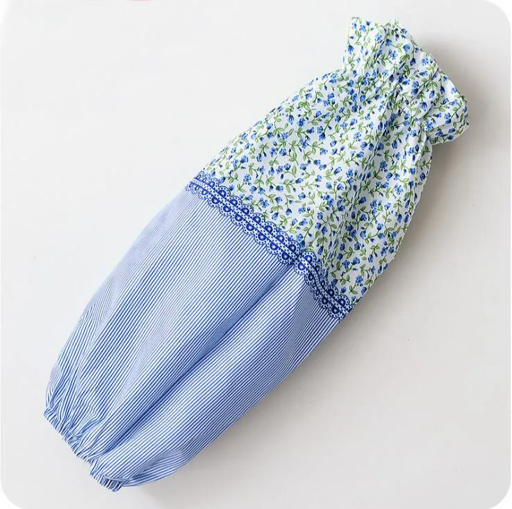 Gratis frakt Hem Daglig anti-Fouling Vattentät Anti-Oil Long Kitchen Floral Cuffs PS004 Protective Sleeves som dina behov