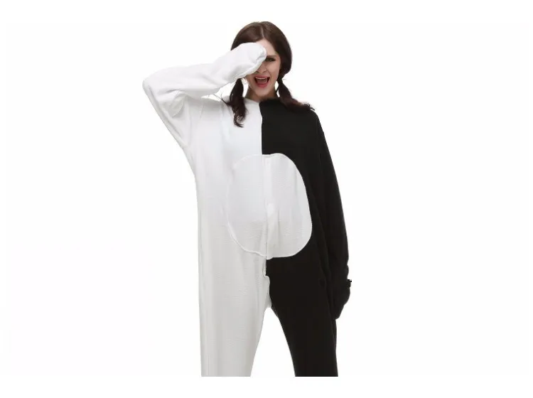 Danganronpa Dangan Ronpa Monokuma Monomi Bear Fleece Onesie Pajama Kostium Halloween Karnawał Party Odzież Cartoon Kombinezon śmiewanie