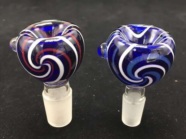 Solid Bowl Super Heavy Glass Bong Bowls 14mm and 18mm Male Joint Glass Bowl for glass water bong smoking pipes