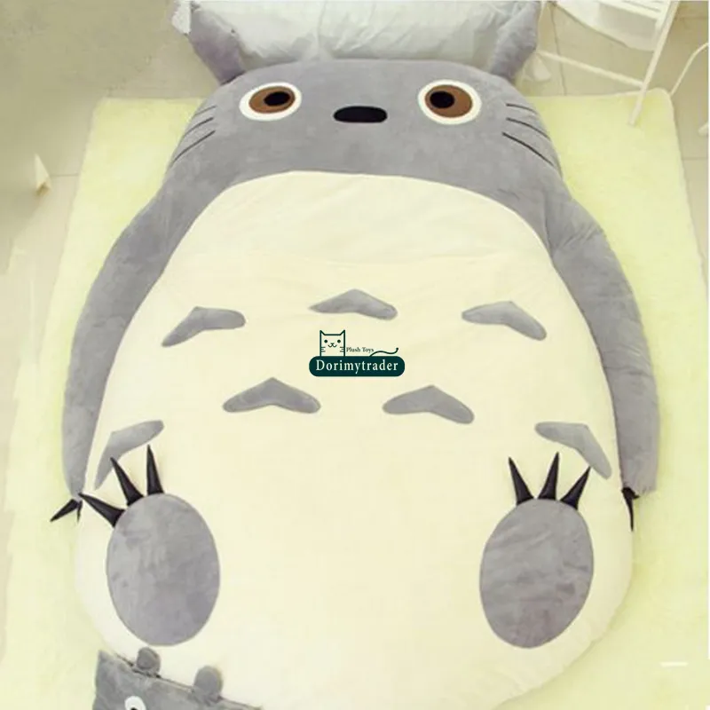 Dorimytrader Quality Anime Totoro Plush Beanbagソフトタタミソファーカーペットマットストレス寝袋Christamsギフト装飾8504527