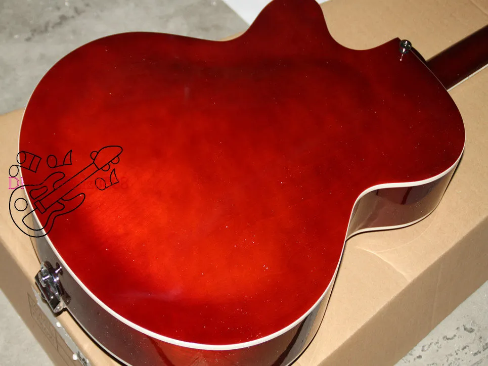 Guitarra al por mayor Custom Shop Red 6120 Guitarra eléctrica Guitarras de alta calidad Envío gratis