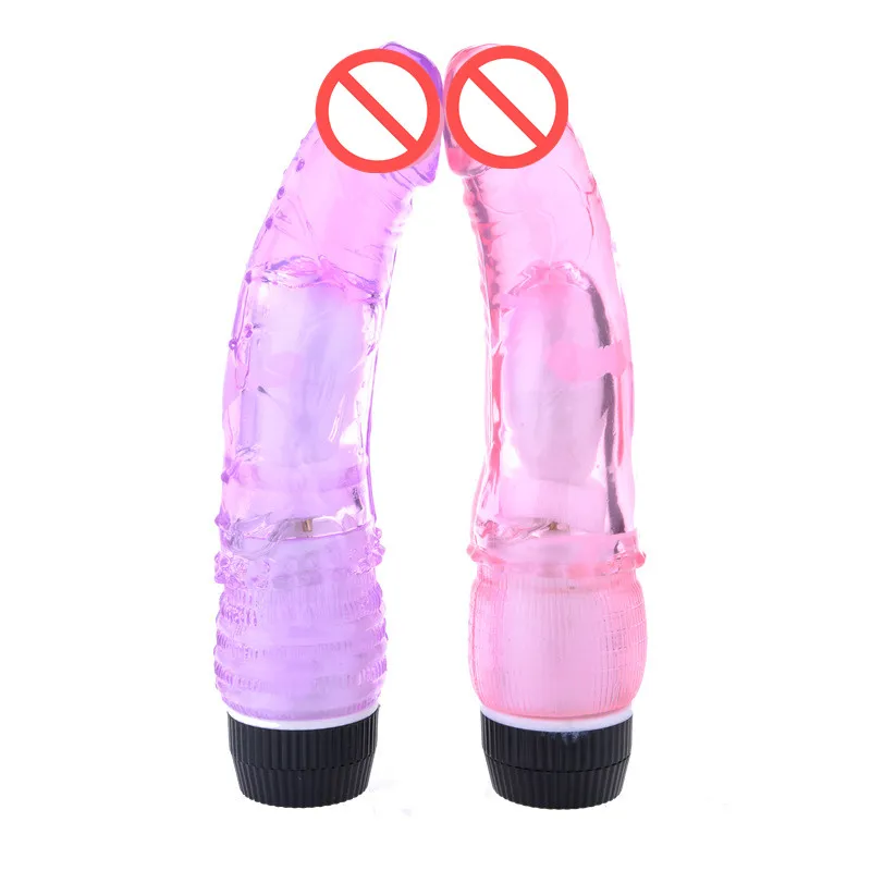 Soft Jelly Crystal Multispeed Impermeable Realista Dildo Vibrador Pene Potente G Vibe Vibradores para mujeres producto sexual