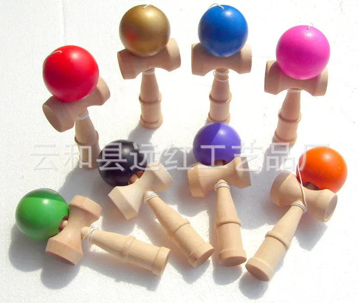 New Big size 18*6cm Kendama Ball Japanese Traditional Wood Game Toy Education Gift Children toys DHL/Fedex 