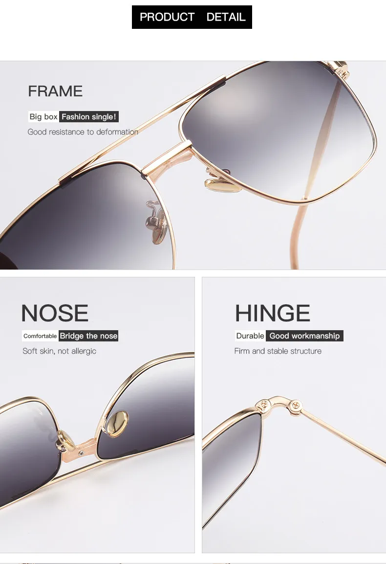 Sunglasses Women Square Style Sun Glasses Mens Brand Designer Glasses Female Goggles Luxury Shades 17038