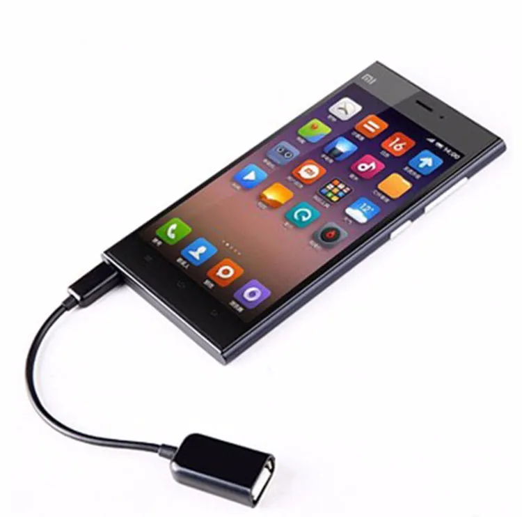Micro USB naar vrouwelijke USB OTG kabeladapter voor SAMARTPHONE GALAXY S3 S4 TAB 3 7.0 / 8 / 10.1 DHL FEDEX GRATIS