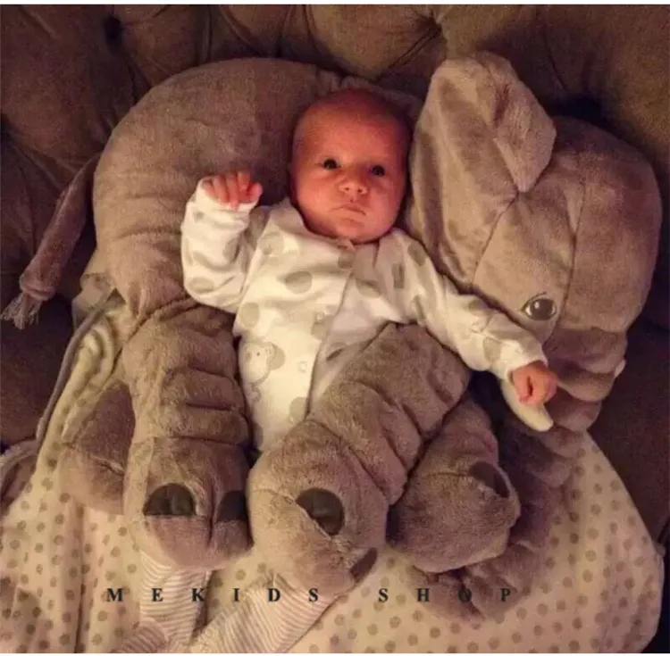 Nowy Miękki Elephant Baby Sleeping Pillow Elephant Pluszowe zabawki Lalki Wypchane Zwierząt Zabawki Słoń Rzuć Poduszkę B0854