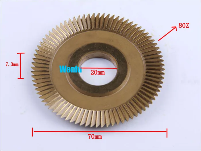 A514 Sleutel Blade 70 * 6 * 20mm Maat 80Z voor horizotale sleutelmachine.