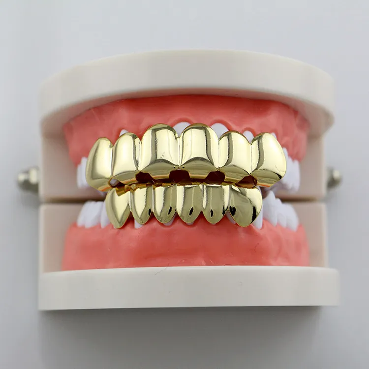 BUY 1 & GET 1 FREESingle Cross Grillz Fangs Teeth Grillz Smooth Tooth