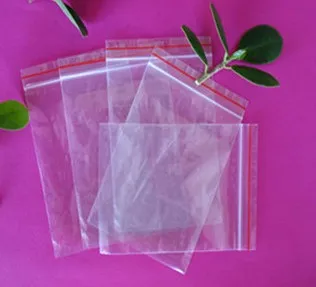 New Clear PE bags 18x26cm resealable Poly bags,zipper bag for wholesale + 