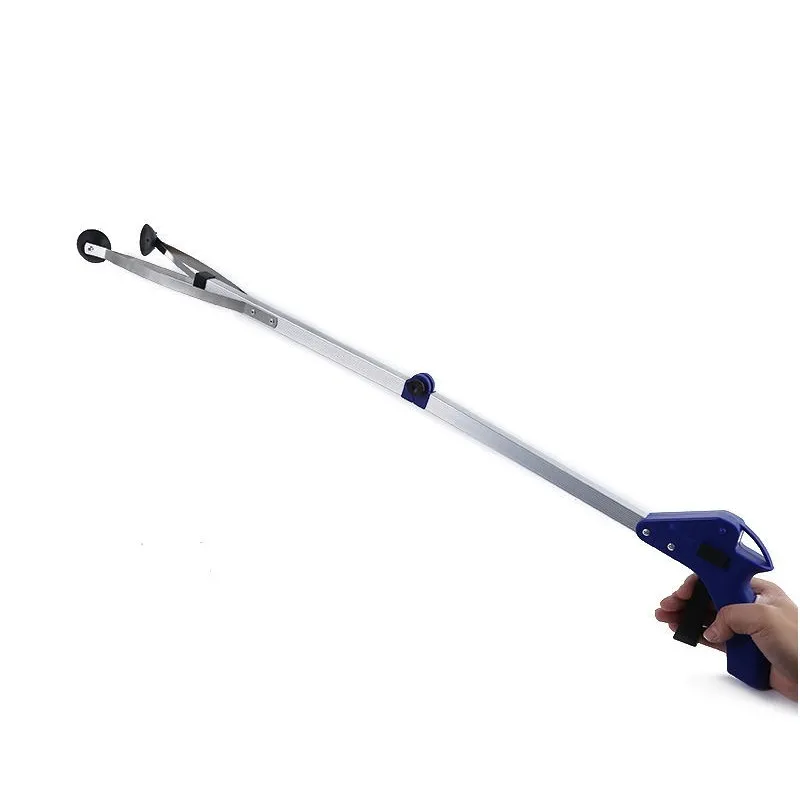 Pick Up Grabber Garbage Clip Ferramentas de Saneamento Coletor de Lixo 84 cm Dobrável Braçadeira Ventosa Claw Mão Alicates ZA0609