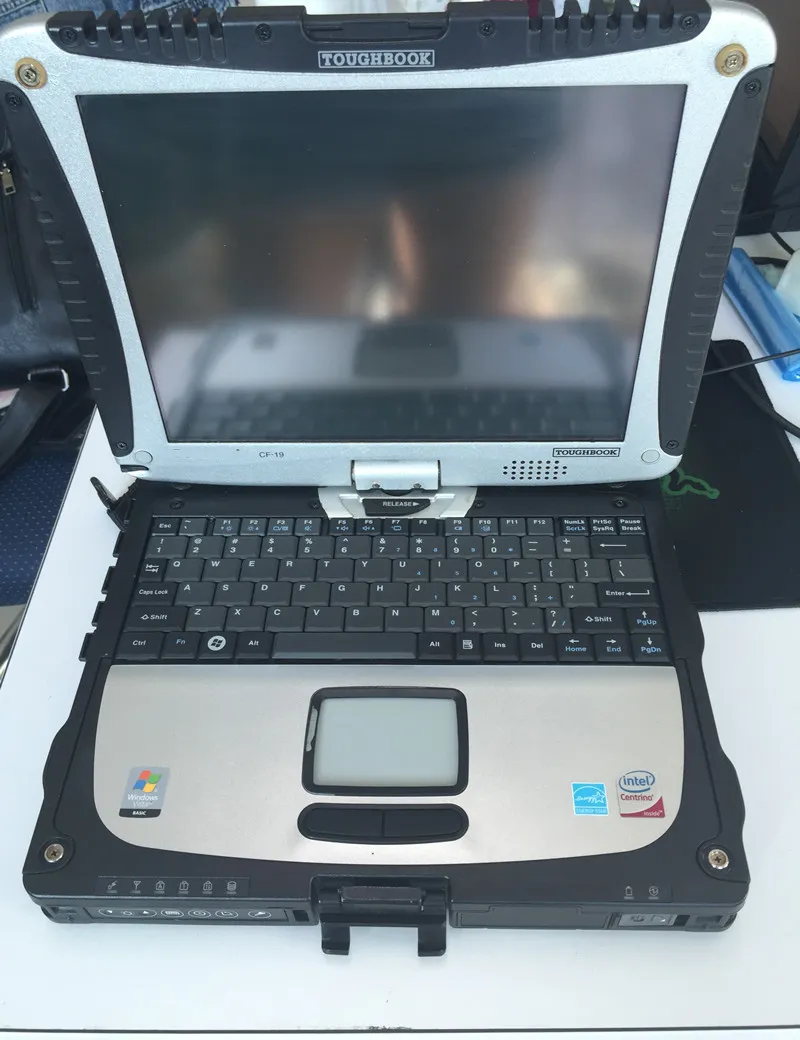 Diagostic Tool 100% wysokiej jakości Toughbook CF19 CF-19 Laptop CF 19 Panasonic RAM 4G Ekran dotykowy z oprogramowaniem HDD MB Star C3 C4 C5 dla BMW ICOM A2 Dalej