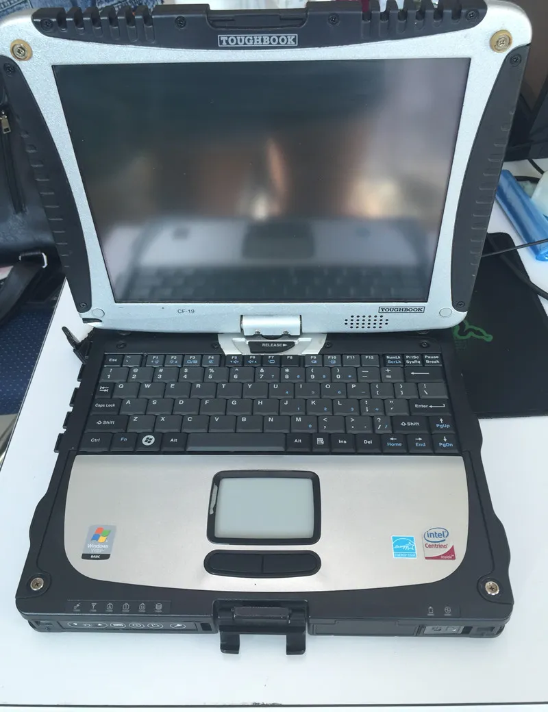 Herramienta de diagnóstico 100% portátil Toughbook CF19 CF-19 de alta calidad CF 19 ram 4g pantalla táctil con hdd mb star c3 c4 c5 para bmw icom a2 next