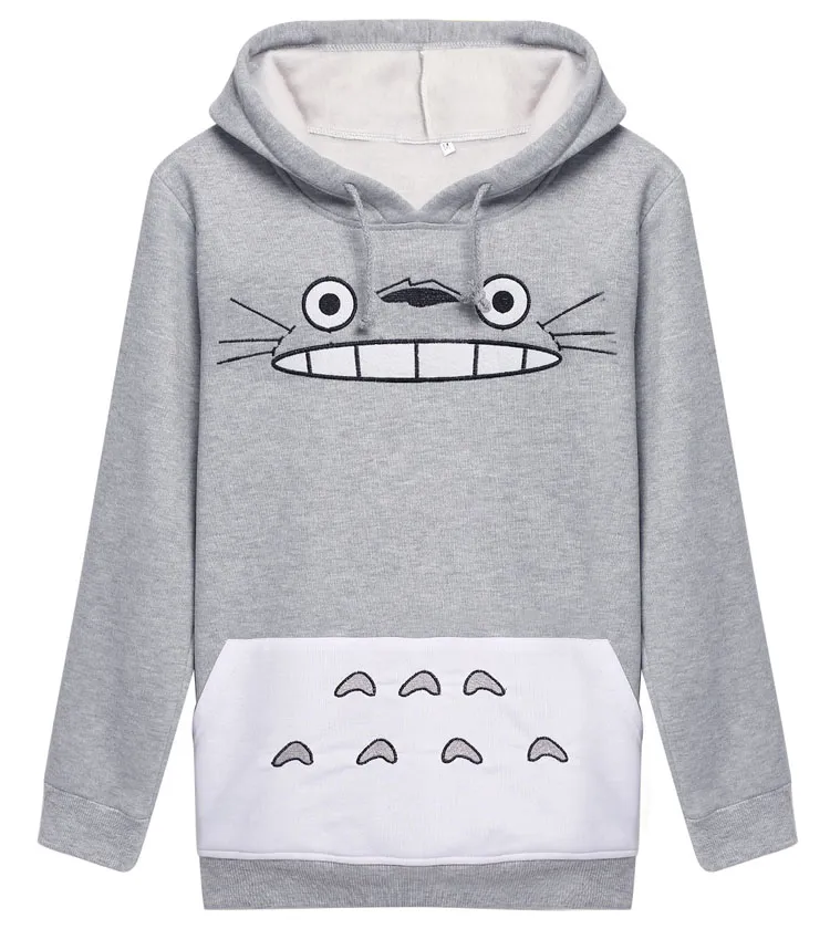 Raisevern 3D épais sweat Harajuku dessin animé Totoro Animal chat imprimer femmes Cosplay costume à capuche printemps automne vêtements d'extérieur couverture en coton