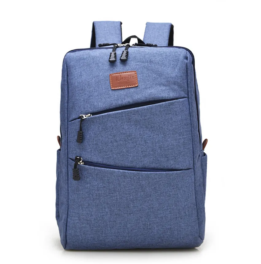 Casual Canvas Cool Men's Simple Design Computer Notebook Backpacks School Bag Business Laptop Backpack Travel Bag