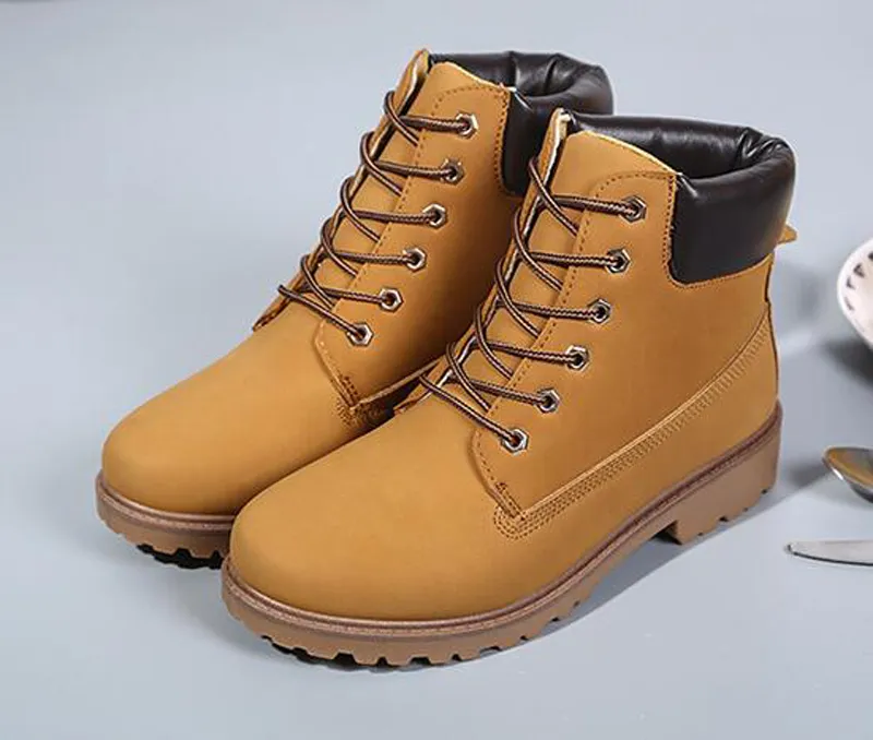 Homens botas de Moda Martin Botas Ao Ar Livre Casuais botas de madeira baratos Amante Outono Inverno sapatos frete grátis