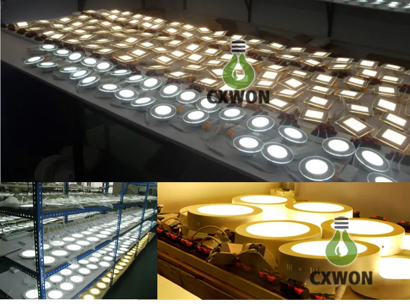 極薄9W 12W 18W 25W LEDパネルライトSMD2835電源装置の固定具の天井の光の自然暖かいクールホワイトが付いているAC110-240V