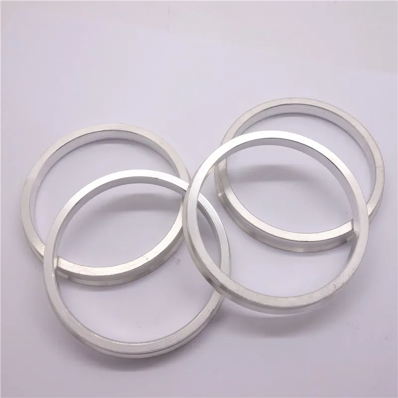 A ABSOPRO Wheel Hub Centering Rings OD 70.1mm to ID 57.1mm Wheel Hub Centering Rings Wheel Seat Centering Spacers Aluminum Alloy Red (Set of 4