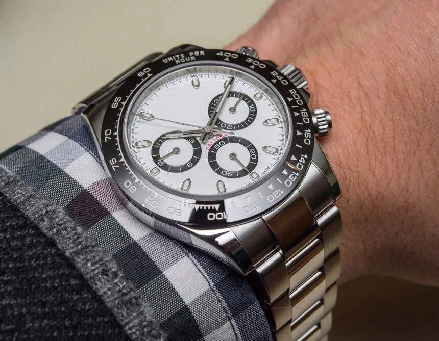 Luxury Mens Movement Watch en acier inoxydable 40 mm 116500 116500ln White Black-Wristcs Automatic Mechanical Men Watches No Chron1271340