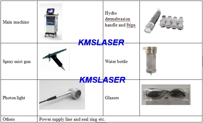 전문 스파 사용 6 in 1 Oxygen Water Machine Spa16 페이셜 스프레이 건 하이드로 Dermabrasion LED 라이트 테라피 미용 장비