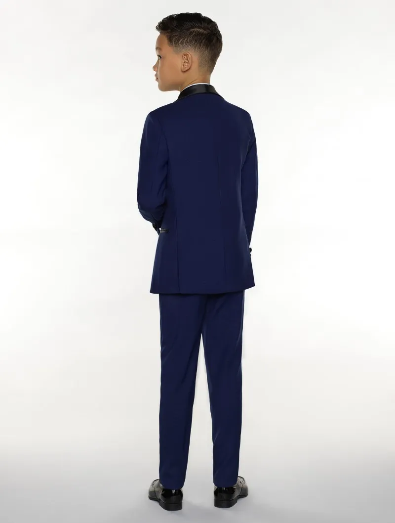 Garçons Tuxedo Garçons Dîner Garçons Costumes Formels Smoking pour Enfants Tuxedo Occasion Formelle Costumes Bleus et Noirs Pour Petits Hommes VestePants9858594