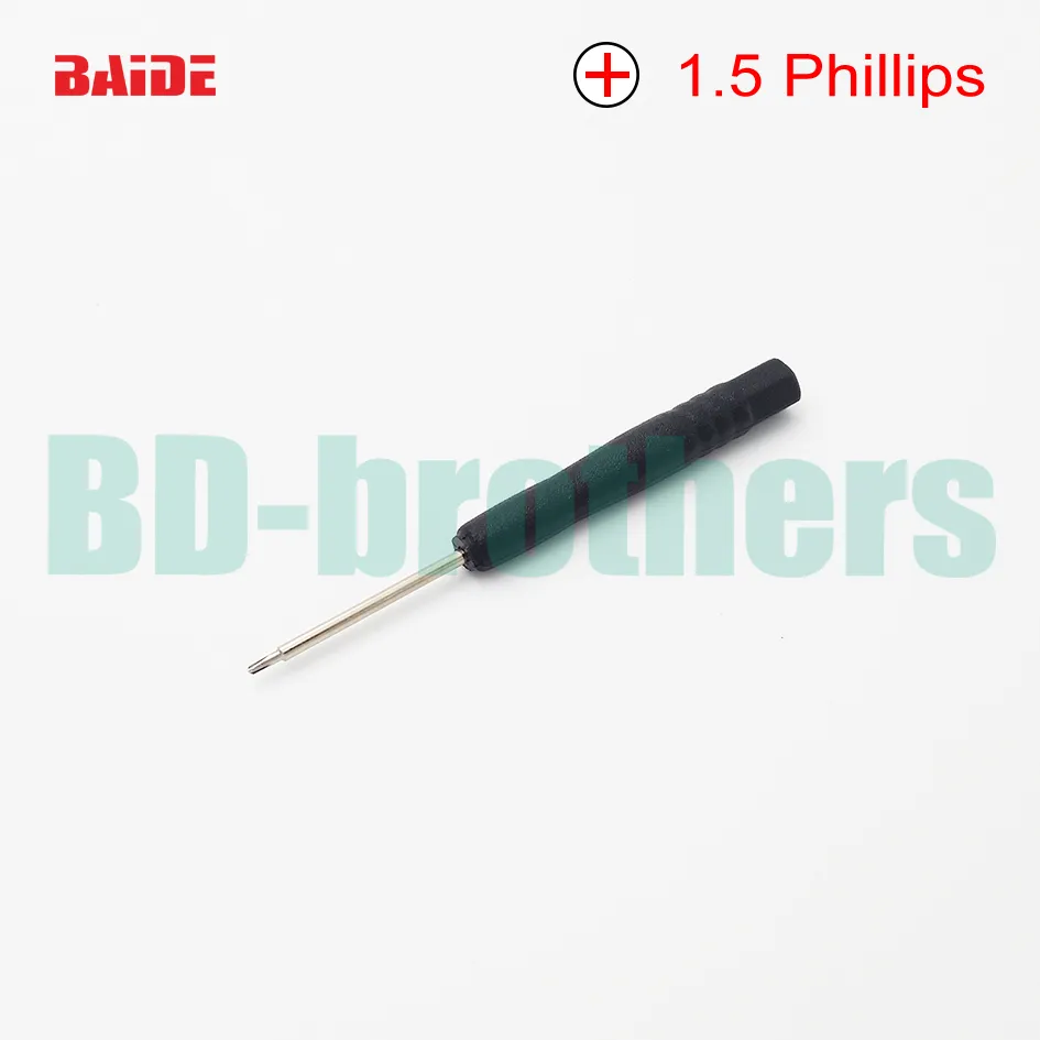 1.5mm Mini Hoofd Phillips Schroevendraaier, + Kruiskop Schroevendraaiers, Schroevendraaier, Reparatie PRY Open Tool voor iPhone Mobiele Telefoon S4 2000pcs / lot