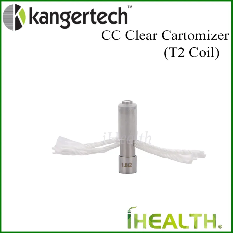 100% Original! Kanger T2 Replacement Coil Head 1.8ohm 1.5ohm 2.2ohm 2.5ohm Replaceable Coil Head for T2 CC Clearomizer with long wick