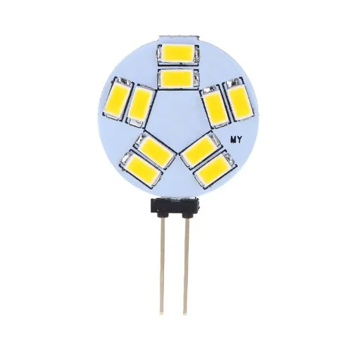 المصابيح RV LED ضوء G4 3000K 6000K 490LM 12/10/15 SMD 5630wwarm White Bulb