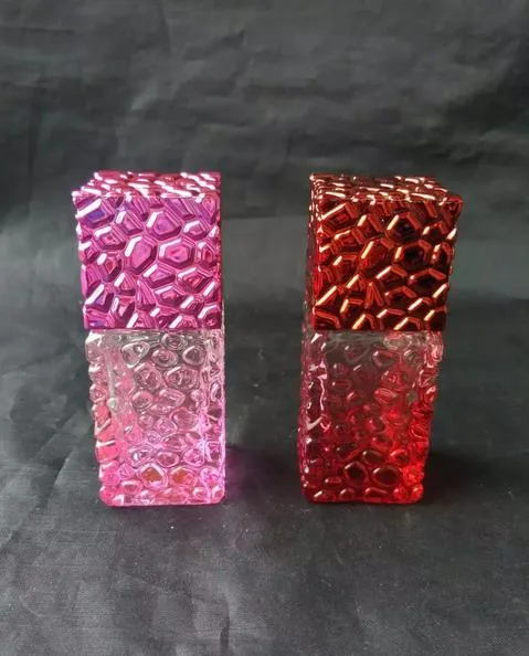 livraison gratuite ----- 2016 nouveau verre de lampe à alcool Water Cube, lampe à alcool en verre de cristal coloré, envoyer une mèche de cuivre, livraison aléatoire de couleur