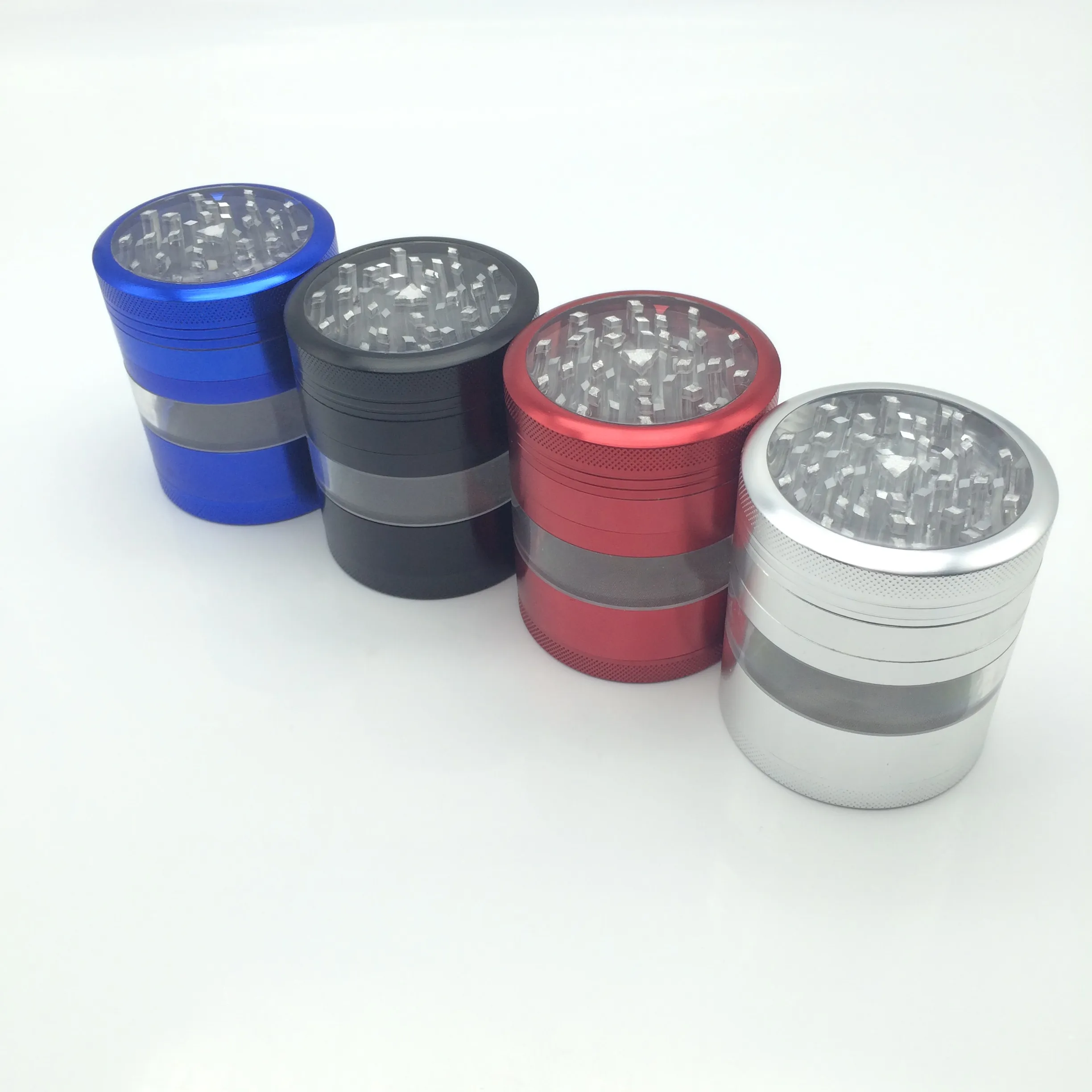 Double visibility window metal Herbal Herb Tobacco Grinder Spice Crusher Muller Hookah Shisha Chicha Accessory Grinder Tool.ES-GD-067