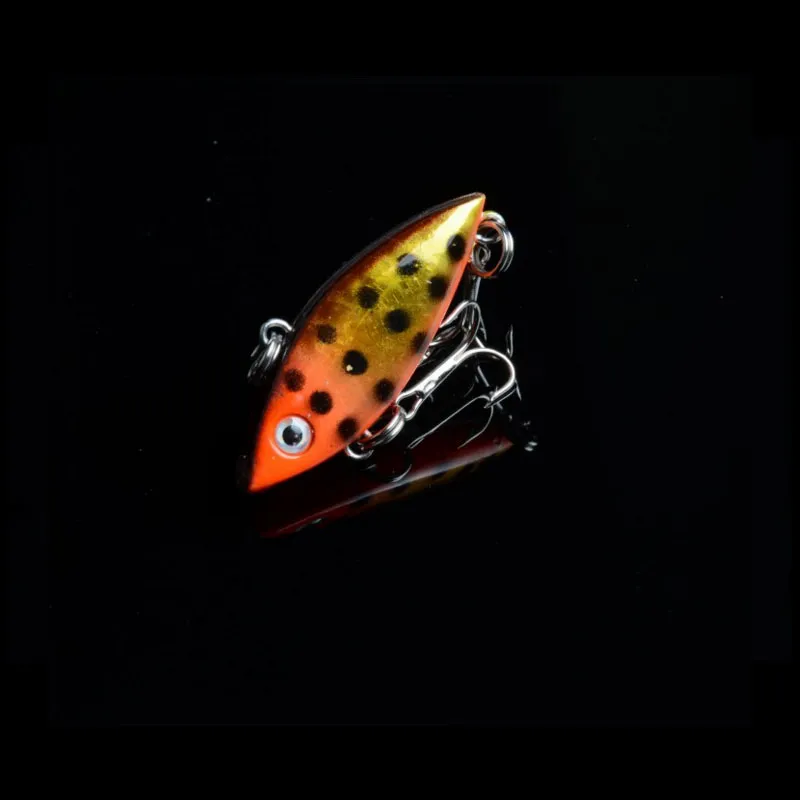 New 8 Colour MINI Sinking Rattling Wiggler VIB Lipless Crankbaits Hard Fishing Lures Vibe Vibration Rattle Hooks 2.75g 4cm