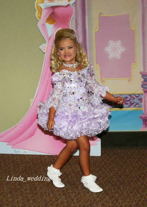 Commercio all'ingrosso Eden Wood Lavender Girl's Pageant Dress Vintage Party Cupcake Flower Girl Pretty Dress For Kid