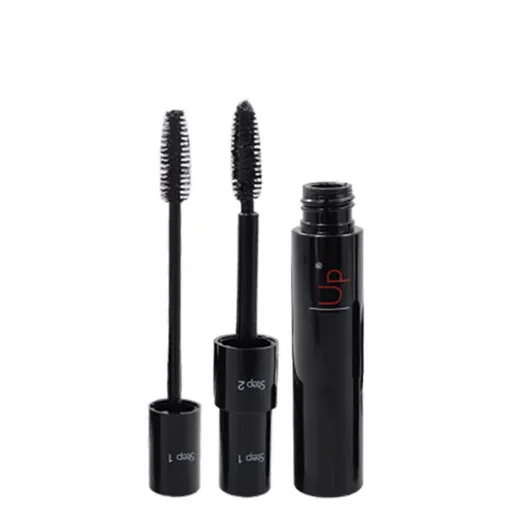 58014 Black Double Brush Mascara Thick Cruling Lengthening Eyelash Cream Waterproof 3D FIBER