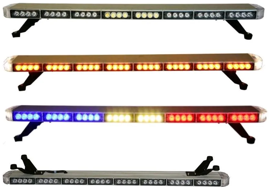 Free shipping low profile GEN III 1 Watt super bright LED Warning Lightbar, full size car led light bar(amber/blue/red/white)