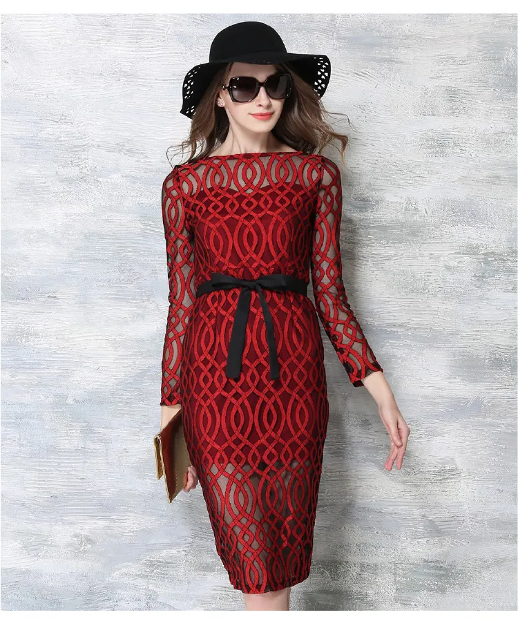 2016 Spring New Arrival Elegant Bodycon Sexy Transparent Lace Short ...