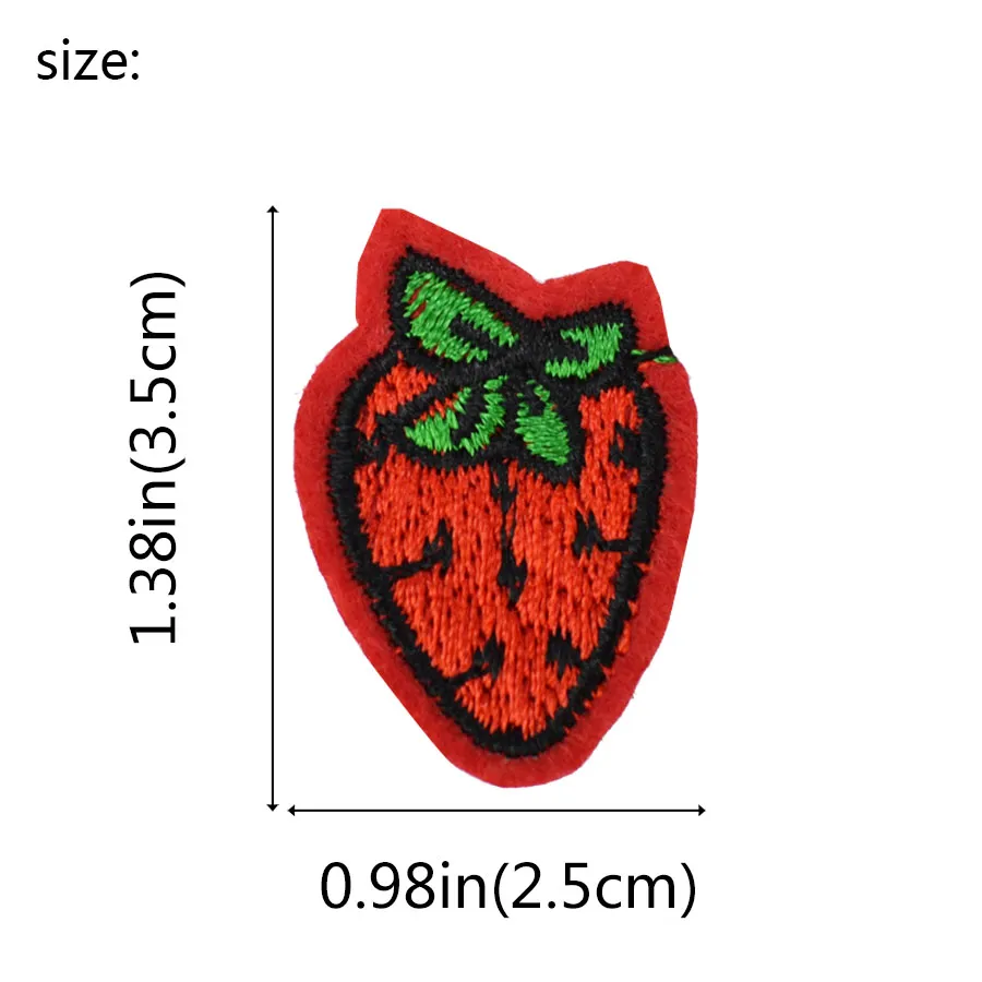 DIY Strawberry Patches For Clothing Iron Embroidered Patch Applique Iron On Patches Sy Accessories Badge Stickers on Clothes281r