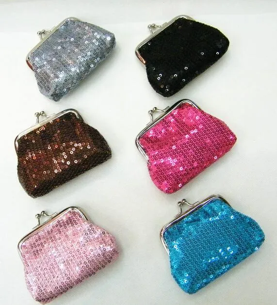 Small sequins women coin purse dazzle colour change purse Hasph money bags zero wallet Christmas styles