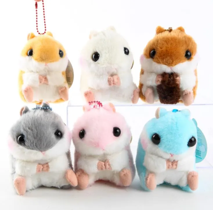 Japonês adorável bebê Divertir-se, pequeno hamster, Cobaia pingente de corrente de pelúcia, hamster menina bonito boneca
